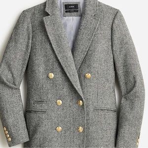 NWOT.Jcrew 🍁🍃🍂 Bristol blazer in graphite herringbone wool